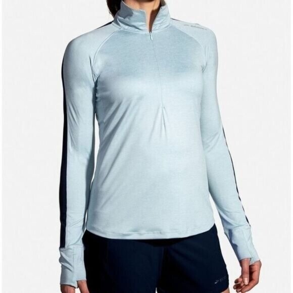 NEW Brooks 1/2 Dash Zip Jacket Women's Size Large Pullover‎ Athletic Running Gym - Picture 1 of 14